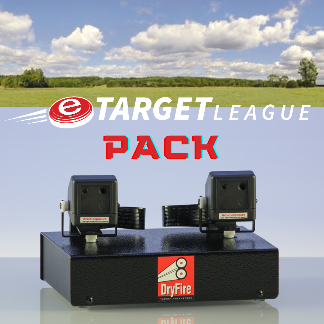 DryFire USA eTarget League Pack for shotgun training indoors with your own gun - trap, skeet, sporting clays