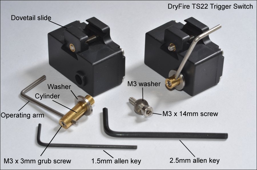 DryFire USA True Trigger parts and components for installation instructions